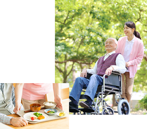 地域包括化の推進・整備に貢献し、「豊かな超高齢社会の創造」に取り組んでいます。