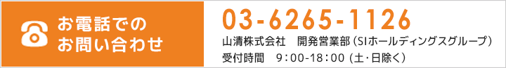 お電話でのお問い合わせ 03-6225-2138